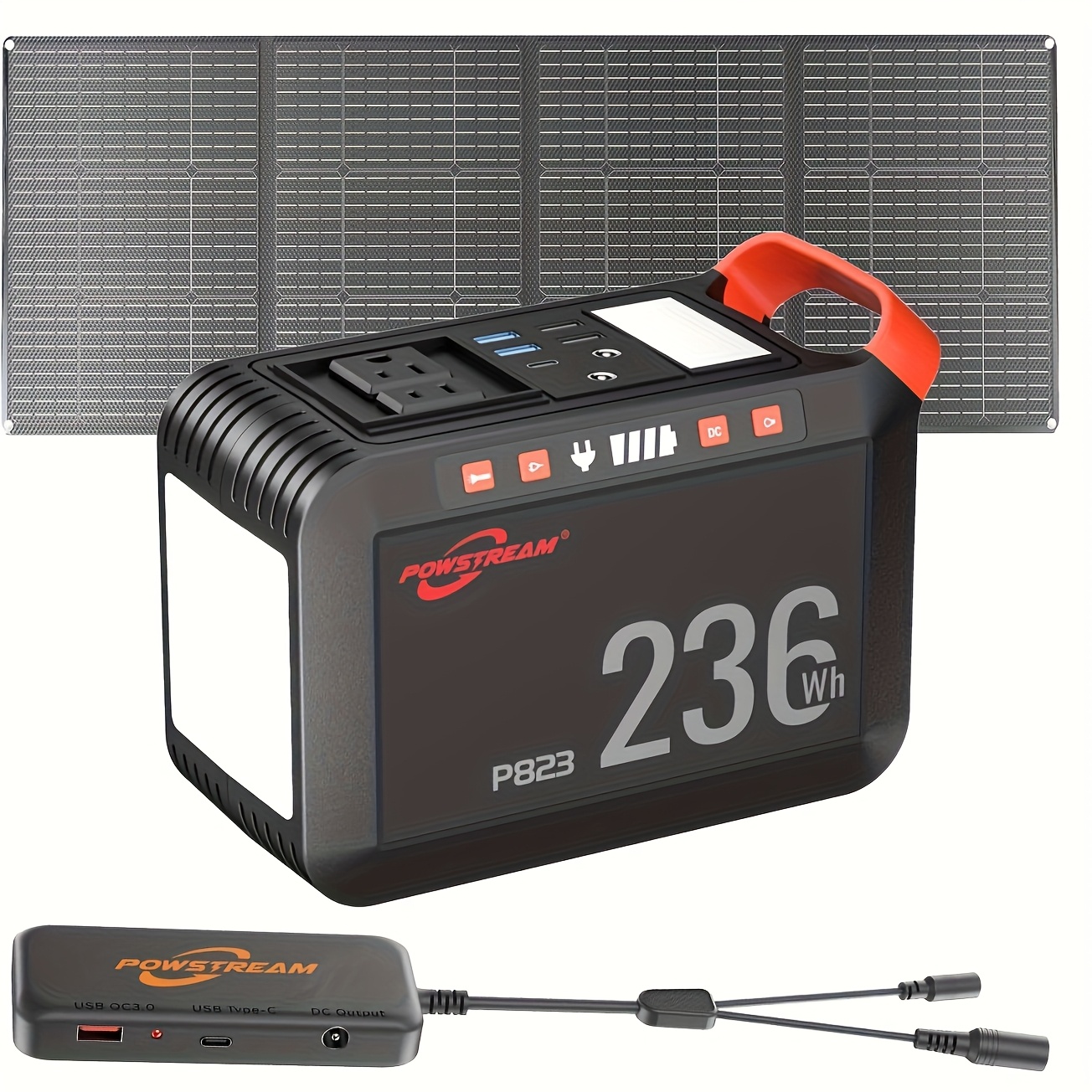 Outdoor Adventure Outlet - 300W 236Wh With 60W Solar Panel/88Wh