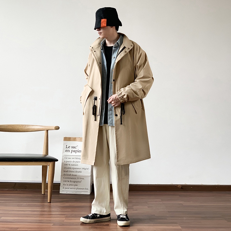 Trench Plaid Coat Mens Windbre - Outdoor Adventure Windbreaker 评论和价格