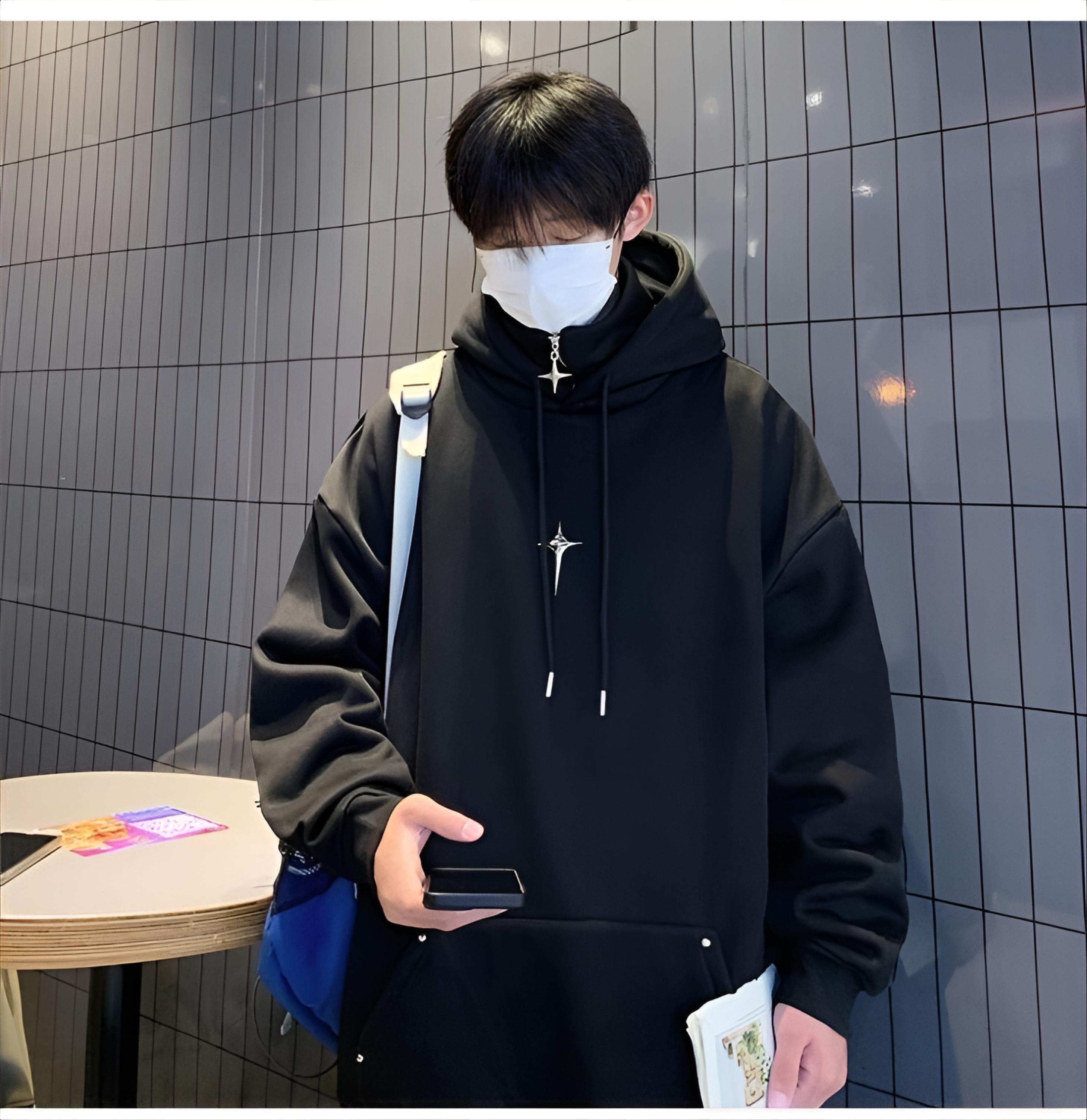 Mens With Hat Hoodies Quarter  - Outdoor Adventure Windbreaker 评论和价格