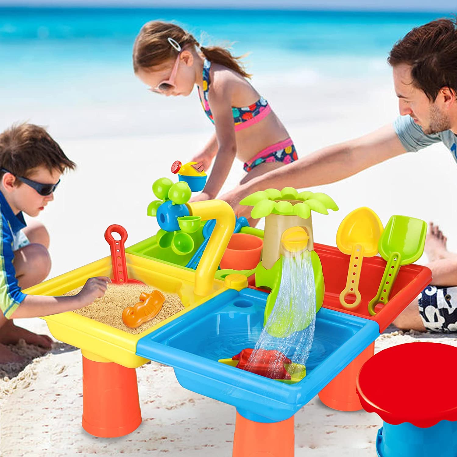 Beach Table Sand Play Toys Chi - Outdoor Adventure Games 评论和价格