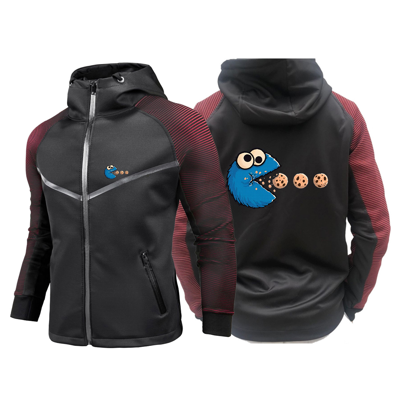 NomNom-Cookie Adventure Graphi - Outdoor Adventure Windbreaker 评论和价格