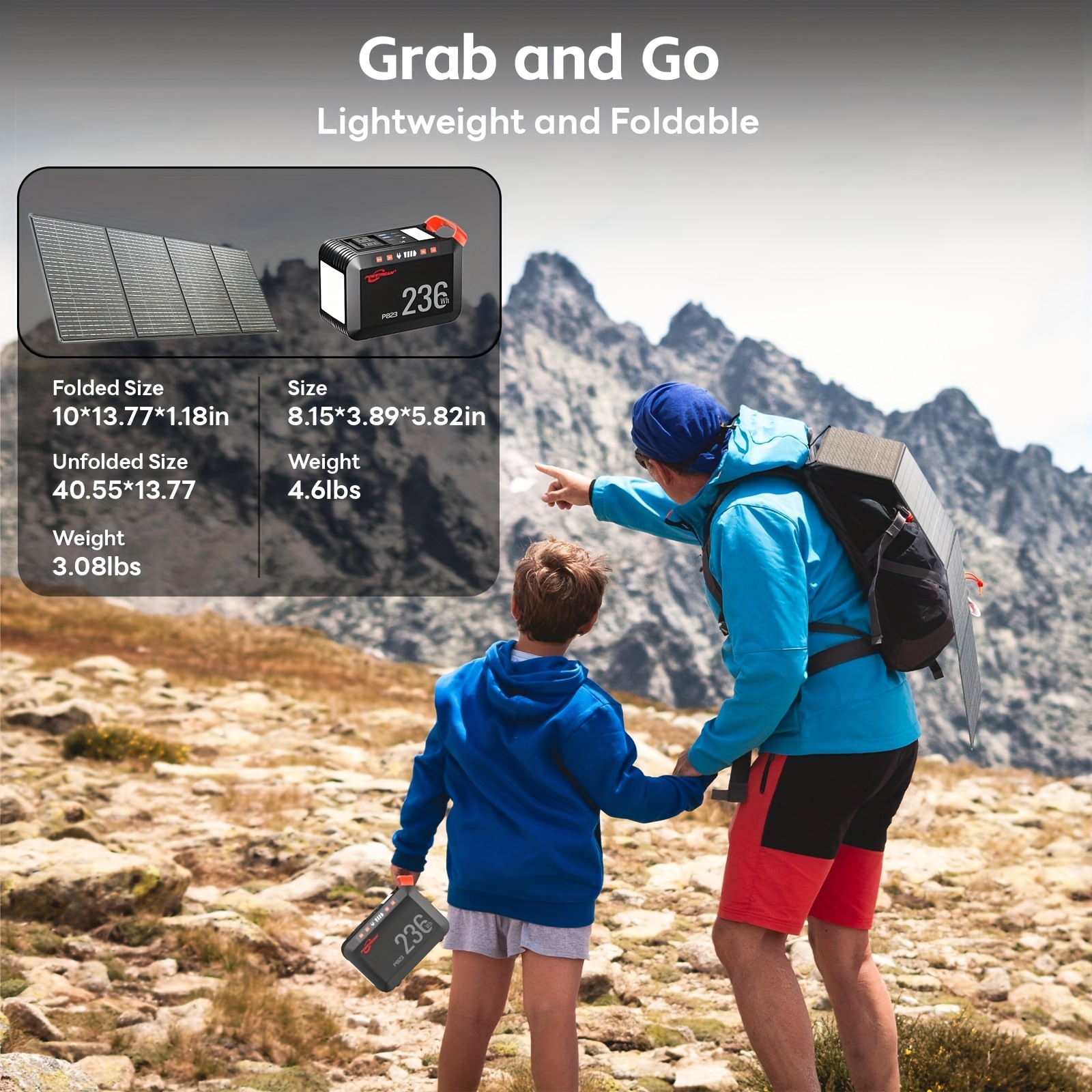 300W 236Wh With 60W Solar Pane - Outdoor Adventure Outlet 评论和价格
