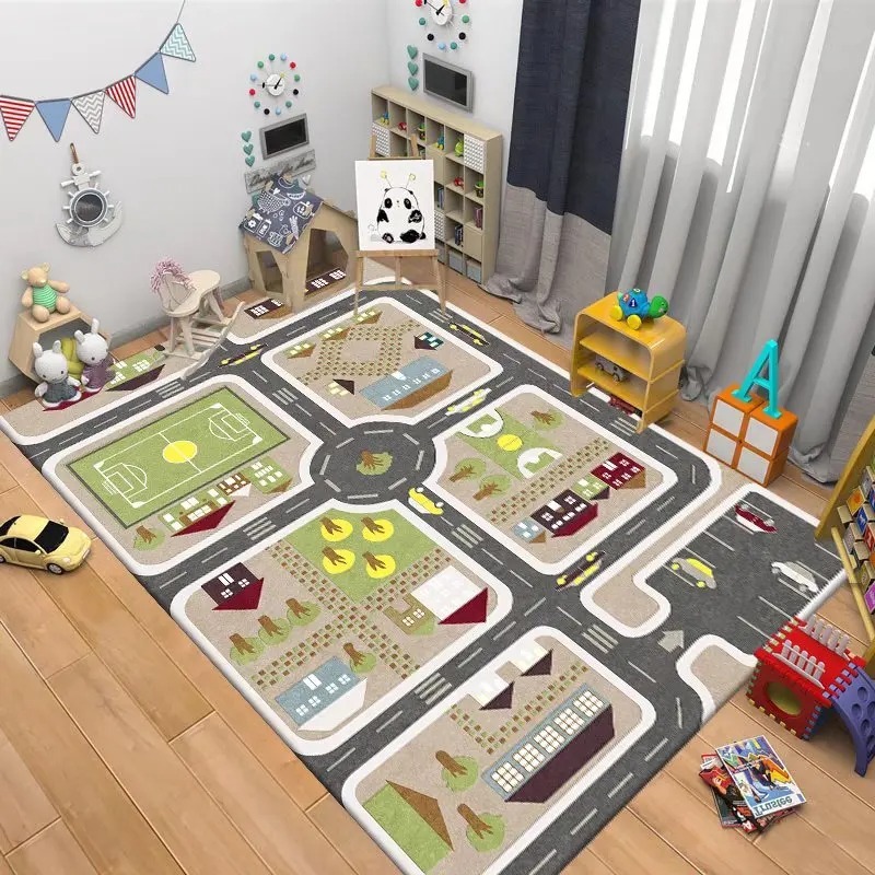 Kids City Road Play Rug Intera - Outdoor Adventure Education 评论和价格