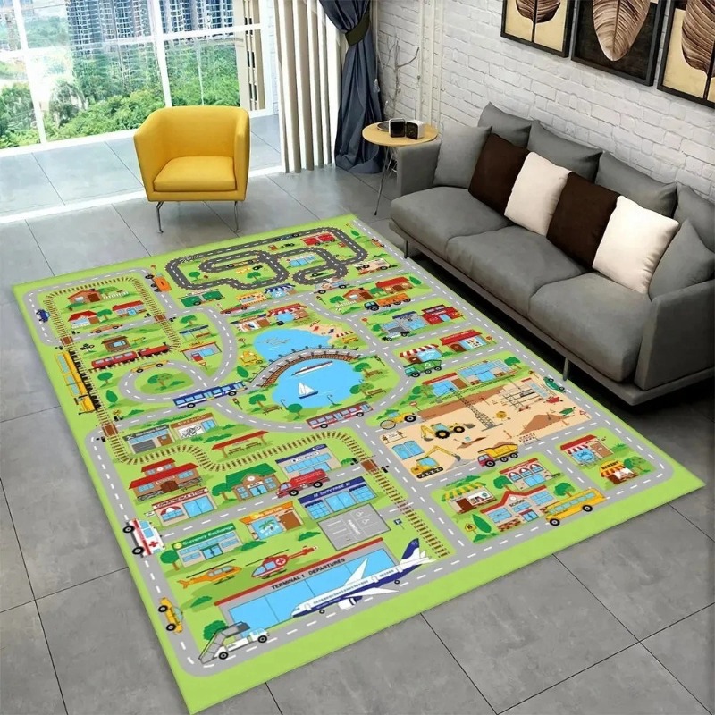 Kids City Road Play Rug Intera - Outdoor Adventure Education 评论和价格