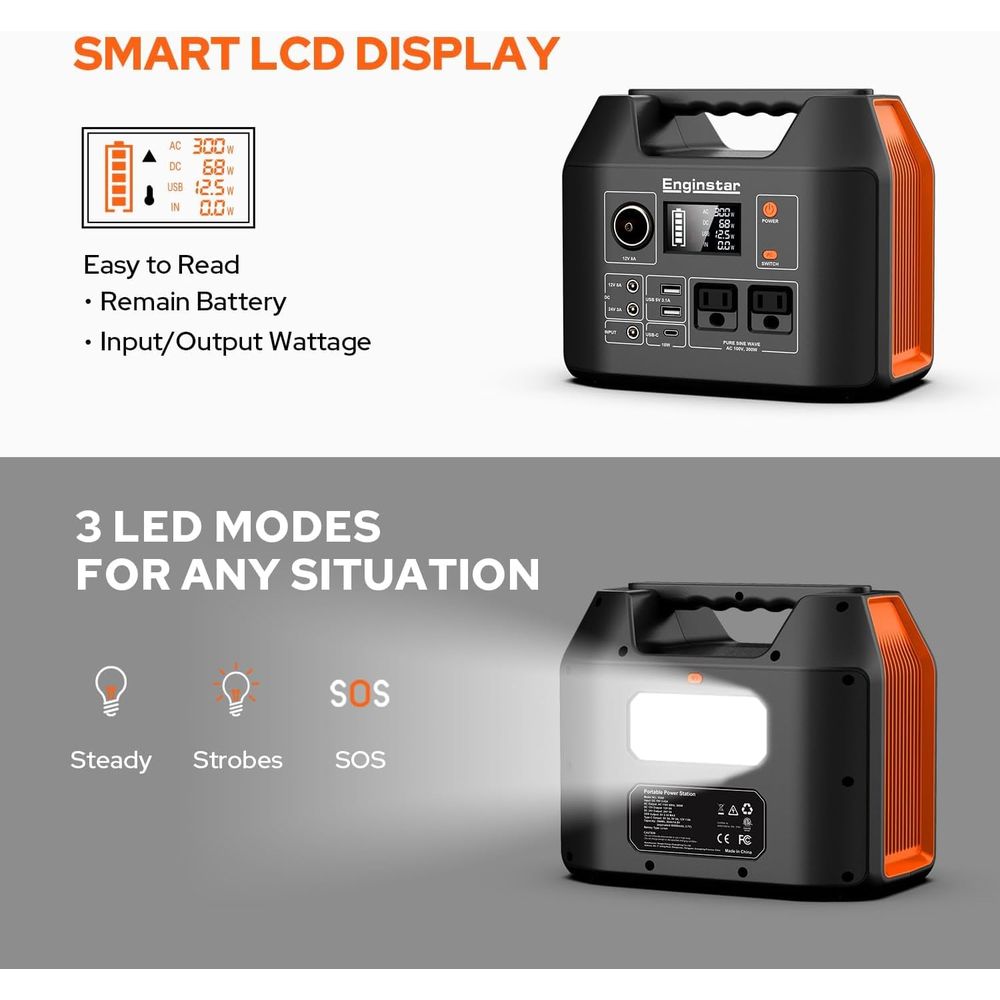 300W 296Wh Portable Power Stat - Outdoor Adventure Outlet 评论和价格