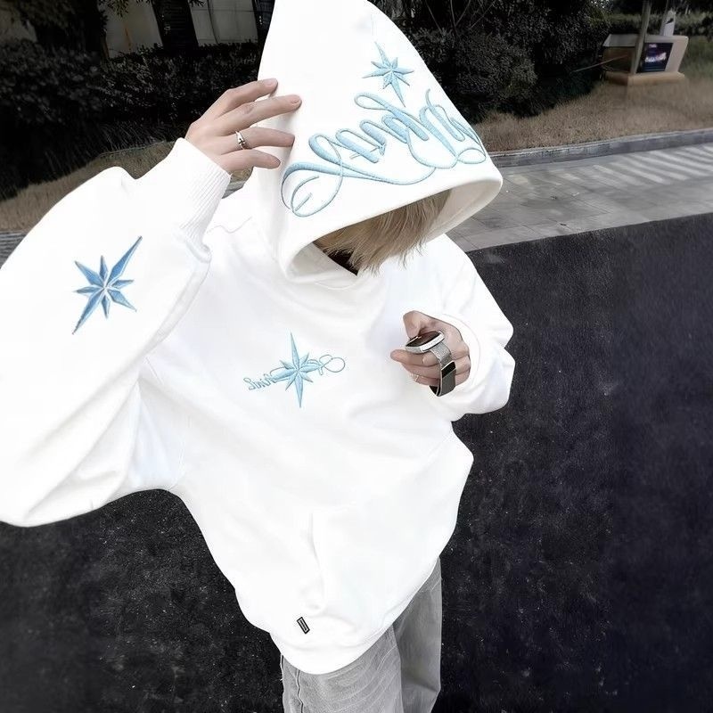 Mens With Hat Hoodies Y2K Grap - Outdoor Adventure Windbreaker 评论和价格