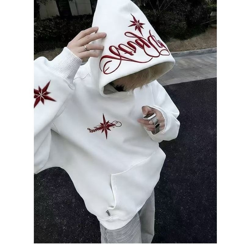 Mens With Hat Hoodies Y2K Grap - Outdoor Adventure Windbreaker 评论和价格