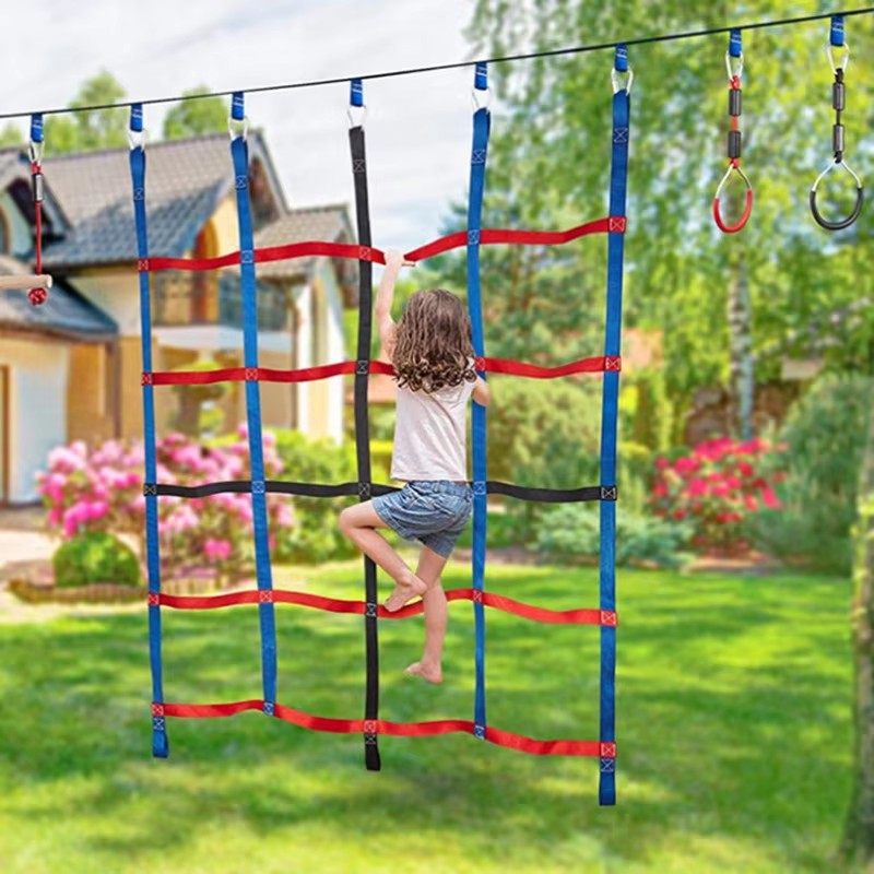 Outdoor Colored Ribbon Climbin - Outdoor Adventure For Kids 评论和价格