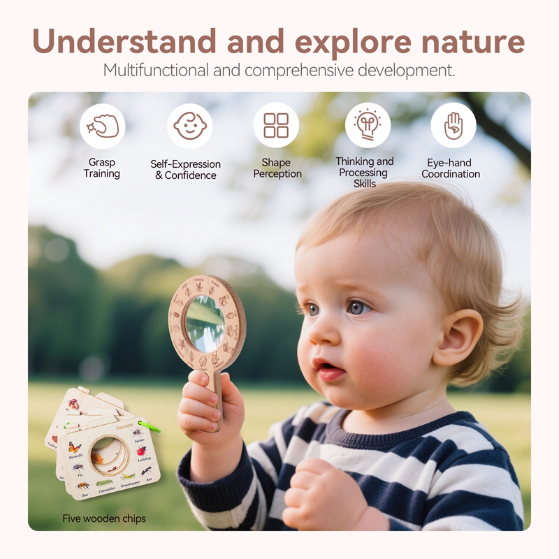 Wooden Montessori Toy Magnifyi - Outdoor Adventure Games 评论和价格