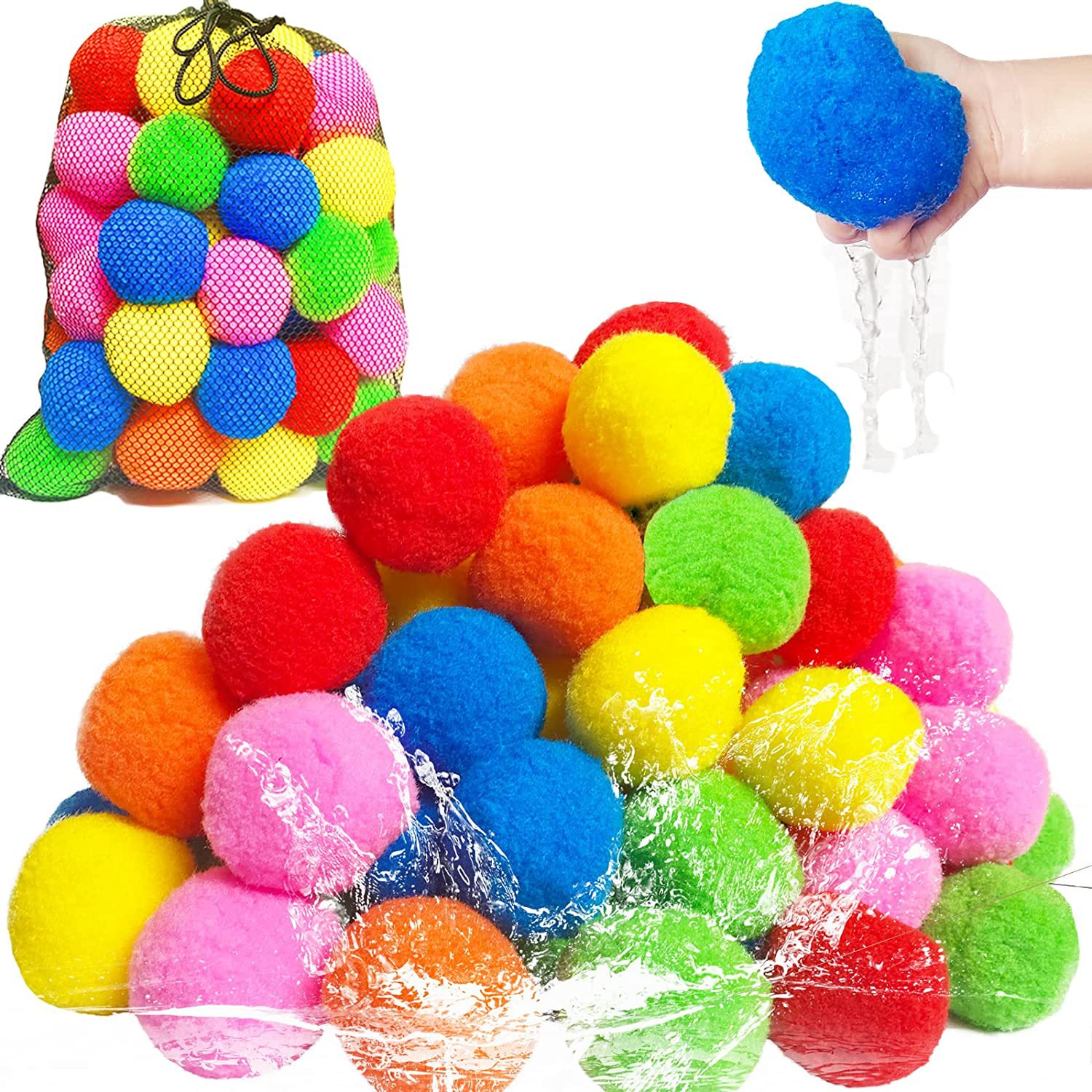 12/30/60Pcs Reusable Water Bal - Outdoor Adventure Games 评论和价格